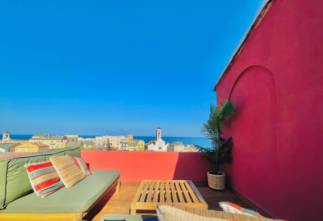 Pepites Bastiaises Piazza D'A Appartement Roof Top Vue Mer باستيا المظهر الخارجي الصورة