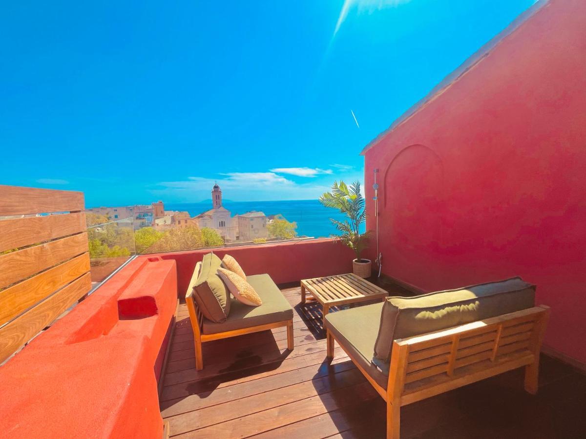 Pepites Bastiaises Piazza D'A Appartement Roof Top Vue Mer باستيا المظهر الخارجي الصورة